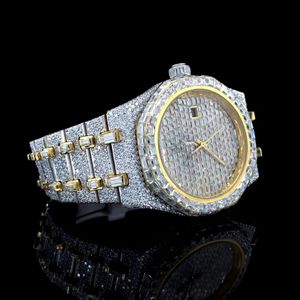 Reloj de Alta Calidad con Diamantes Cultivados en Laboratorio DEF, Caja de Aleación, Esfera de 40 mm, Correa de 20 mm, Estilo Ejecutivo - Product Image 6