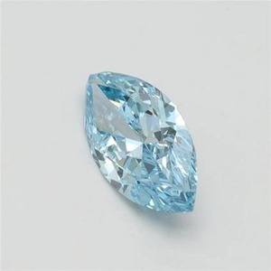 Diamante azul marquesa de corte intenso, cultivado en laboratorio, certificado por IGI, diamante azul suelto para anillo de compromiso personalizado de 1 a 5 quilates VVS - Product Image 1