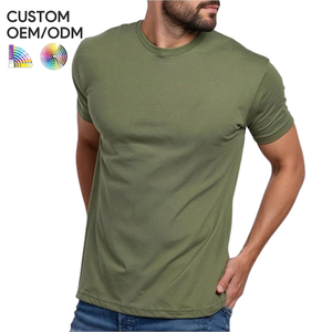 Camiseta Básica de Manga Corta para Hombre, 100% Algodón Orgánico, Compatible con OEM/ODM, Prenda Esencial Diaria para Ropa de Marca Privada, Corte Regular - Product Image 5
