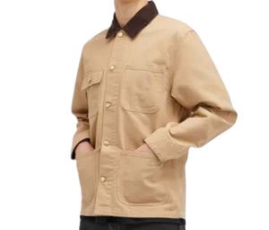 Chaquetas de Trabajo Personalizadas de Diseño Urbano, Unisex, de Lona de Algodón con Cremallera, Estilo Carpintero, Vintage, para Hombre - Product Image 2