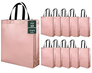 Sacs fourre-tout de Noël réutilisables en non-tissé laminé imprimé sérigraphié sur mesure, avec longues poignées, sacs de fête écologiques en PP, très demandés - Product Image 2