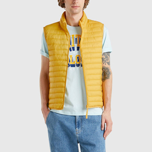 Quilted Woolen Puffer Vest <b>Men</b> Casual Sleeveless <b>Jacket</b> Lightweight Padded Breathable Stand Collar Windproof <b>Warm</b> Outer Wear - Product Image 5