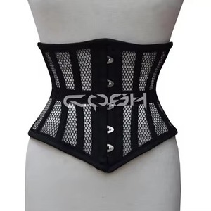 Corset noir en maille sous-poitrine pour le modelage de la taille et la mode - Product Image 1