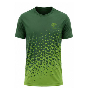เสื้อยืดผู้ชายพิมพ์โลโก้ตามสั่งขายส่ง ผ้าฝ้าย 100% คอกลม ทรงหลวม บริการ OEM แบบกำหนดเอง เสื้อยืดสีพื้นสำหรับผู้ชาย - Product Image 1