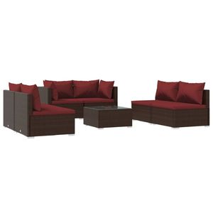 Conjunto de Muebles de Jardín Color Rojo Canela en Tono Marrón - Product Image 2