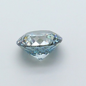 Diamant CVD de qualité supérieure, vert-bleu intense, taille portugaise, clarté VS1, polissage excellent, pierre précieuse cultivée en laboratoire pour la création de bijoux de luxe. - Product Image 1