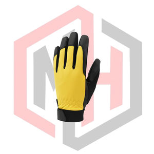 Black Yellow Polyester Mechanical Safety <b>Gloves</b> <b>Finger</b> Protection Anti-cut Anti-Heat Silicone-free Breathable <b>Gloves</b> - Product Image 3