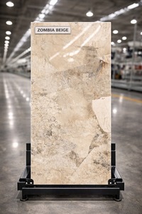 กระเบื้องพอร์ซเลนสีเบจ ดีไซน์ใหม่ ขนาด 600x1200 มม. ผิวเงา หนา 8 มม. กันลื่น ใช้ปูพื้นและผนังห้องนอน ห้องนั่งเล่น - Product Image 3