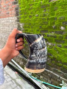 Los Más Vendidos, Artesanías Indias, Cuerno de Buey Nacional, Ecológico, Libre de BPA, Taza de Cuerno Vikingo, Jarra de Cerveza Medieval, Mejor Precio - Product Image 6