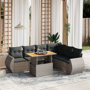 Conjunto de Sofás Grises para Jardín - Product Image 1