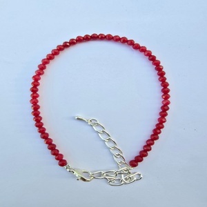 Super Quality AAA-Grade Carved Natural Crystal <b>Bracelet</b> with Red garnet anklet lastic Beads Gemstone Crafts - Product Image 2