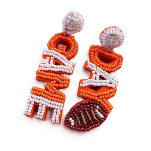 Pendientes de cuentas hechos a mano para mujer, joyería de moda, pendientes de cuentas coloridos, joyería ligera de estilo bohemio. - Product Image 2