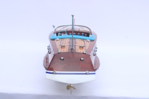 เรือใบจำลอง RIVA ARISTON (ตัวเรือสีขาว) งานแฮนด์เมด ของสะสมงานศิลปะโบราณ ตกแต่งธีมมหาสมุทร ตั้งโชว์ได้ โฮชิมินห์เกีย - Product Image 4