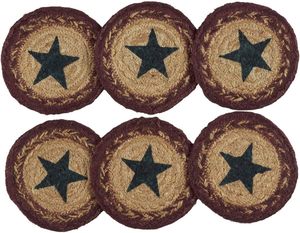 Handcrafted Round Jute <b>Table</b> Mat with Star Design Decorative Braided <b>Placemat</b> for <b>Dining</b> Home Decor - Product Image 6