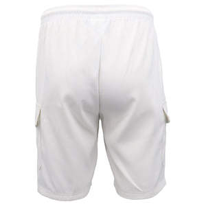 Short de sport cargo pour homme, longueur Bermuda, respirant, en polyester, avec poches latérales et cordon de serrage, taille mi-haute, idéal pour la course et la gym - Product Image 4
