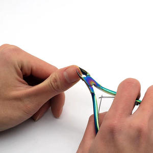 Ciseaux à ongles, coupe-cuticules, pinces à cuticules, outils de pédicure en acier inoxydable pour éliminer les peaux mortes - Product Image 6