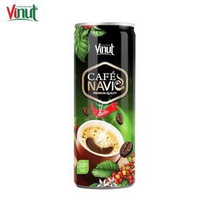 Boisson au café latte pur en conserve de 250 ml, fabricant de boissons en marque privée OEM ODM - Product Image 1