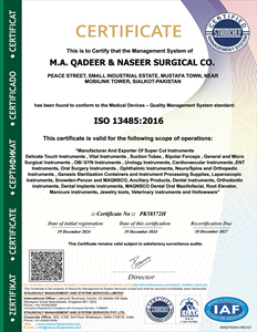 กรรไกรสแตนเลสโค้งขนาด 11.5 ซม. ยี่ห้อ Iris รุ่น MAQNSCO MA-6859 สำหรับงานทันตกรรมและศัลยกรรม  ได้รับการรับรองมาตรฐาน CE ด้ามจับออกแบบตามหลักสรีรศาสตร์ - Product Image 6