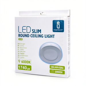 Plafoniera LED Sottile Rotonda 24W 6000K 1740Lm Luce Diurna 220-240V 20000H - Product Image 2