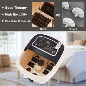 Bain de pieds chauffant avec massage par vibration, réglage de la température et de la durée, produit de massage des pieds - Product Image 4