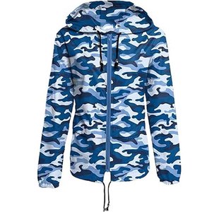 <b>Men</b> Camouflage Hooded Windbreaker <b>Jacket</b> <b>Lightweight</b> Zipper Front Casual Spring Outerwear - Product Image 4