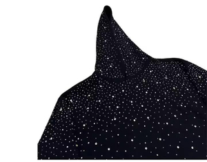 Hot Selling Quality Streetwear Custom Acid Wash Hoodie Sun Faded Oversized All Over Rhinestone Print Pullover <b>Black</b> <b>Men</b> Hoodies - Product Image 5