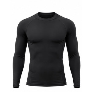 Camiseta Deportiva sin Mangas para Hombre, Protección UV UPF50+, Secado Rápido, Compresión, 100% Poliéster, 140g, Color Negro - Product Image 2