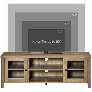 Mobile TV Moderno Personalizzato in Legno con Armadietti per Soggiorno/Camera da Letto - Grigio Lavato, per Schermi Piatti fino a 60 Pollici - Product Image 4