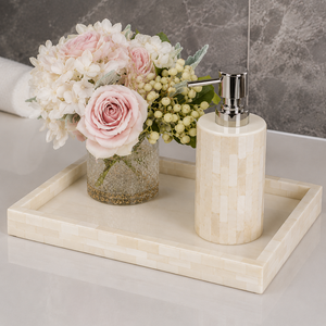 2026 New Arrival Bone Inlay <b>Bathroom</b> Decor <b>Set</b> Tray Handmade Premium <b>Bathroom</b> <b>Accessories</b> for Hotels Apartments and Villas - Product Image 1