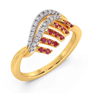 Multi Row Diamond And Color Stone <b>Cocktail</b> <b>Ring</b> - Product Image 1