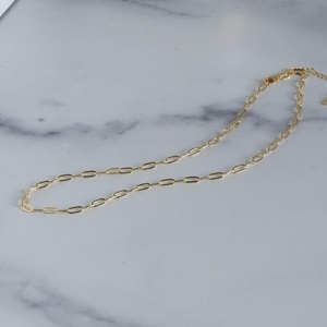 Cadena de Eslabones Tipo Clip Chapada en Plata 925, Color Amarillo Plateado Dorado, con Colgantes de Flores Minimalistas de Lujo para Mujer, Joyería de Regalo - Product Image 2