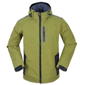 Veste softshell matelassée à capuche pour homme, coupe-vent, imperméable, séchage rapide, légère, en soie, fermeture éclair, streetwear, hiver - Product Image 3