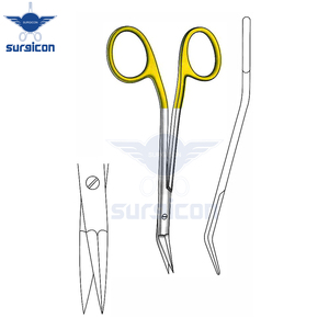 Ciseaux chirurgicaux Giunta 13,5 cm / 5-1/4 pouces TC Gold, acier inoxydable de qualité supérieure, instrument de coupe de précision - Product Image 5