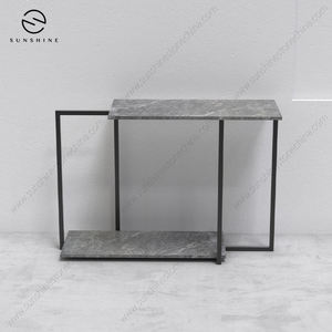 Sunshine Marble <b>Console</b> <b>Table</b> Minimalist Modern <b>Entry</b> Living Room Furniture Stable Leg Base Design - Product Image 2