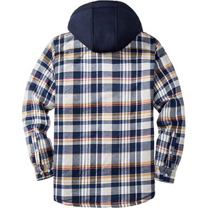 Chemises en flanelle pour hommes, manteaux matelassés d'hiver, sweats à capuche, vêtements d'extérieur, chemises en polaire pour hommes en gros - Product Image 1