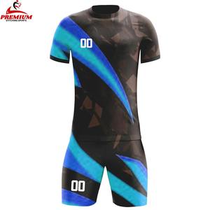 Qualité supérieure, meilleur uniforme de football personnalisé, haute qualité, respirant, 100% polyester, séchage rapide, antibactérien, manches courtes - Product Image 3