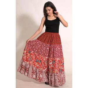 Boho Festival Cotton Patchwork Maxi <b>Skirt</b> Handmade <b>Long</b> Indian <b>Skirt</b> Women <b>Summer</b> Outfit - Product Image 4