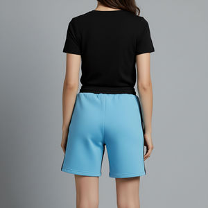 <b>Women's</b> Solid Elastic Waist Casual Breathable Soft <b>Board</b> <b>Shorts</b> Quick Dry Surfing Summer Beachwear - Product Image 3