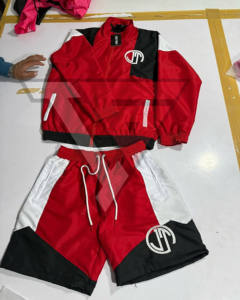 Conjunto Corto de Chaqueta Cortavientos Personalizado para Hombre 2026, Conjunto de Chaqueta Cortavientos y Pantalones Cortos de Nailon para Hombre, Hecho en Sialkot, Pakistán - Product Image 5