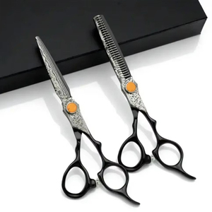 Ciseaux de barbier professionnels, ciseaux de coiffure de salon, acier inoxydable, lame aiguisée, pour droitiers, coupe de cheveux en salon - Product Image 3