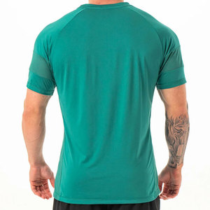 Camiseta Deportiva de Secado Rápido, Corte Regular, Cuello Redondo, Elástica, Color Sólido, Transpirable, Ecológica, 100% Algodón, Deportiva, para Trabajar - Product Image 3