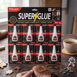 Pegamento de Cianoacrilato de Primera Calidad para Reparación de Cerámica, Metal y <span class=keywords><strong>Madera</strong></span>, <span class=keywords><strong>con</strong></span> Logotipo Personalizado - Product Image 1