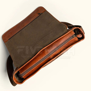 Leather Laptop Bag High Quality Craftsmanship With Multiple Compartments Perfect For Office Work Travel And Daily Essentials - Product Image 4