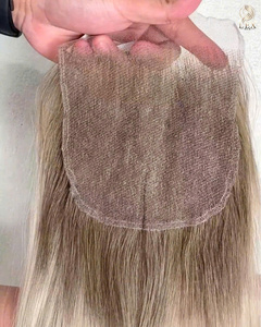 ผมแท้เวียดนาม Lexhair Remy Lace Closure แบบเย็บด้วยเครื่องจักร  Super Double Drawn น้ำหนัก 100 กรัม สีดำธรรมชาติ ผมยาวเป็นลอน - Product Image 3