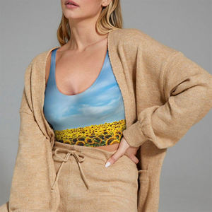 Soutien-gorge de yoga sans bretelles en Spandex et Polyester à maintien élevé, avec logo frontal, pour femmes, idéal pour le fitness, la gym et le sport, personnalisable par impression numérique - Product Image 5