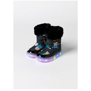 Bottes LED coréennes OZKIZ pour enfants garçons de 2 à 6 ans, mode hiver, tige synthétique, vente en gros - Product Image 1