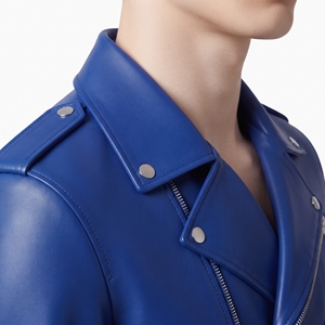 Blouson Bomber de Luxe pour Homme en Cuir Véritable Imperméable et Respirant Écologique avec Poignets Côtelés et Fermeture Éclair Argentée – Bolster Industry - Product Image 3