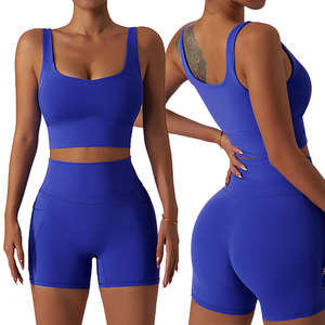 Ensemble de survêtement 3 pièces pour femme : Leggings, veste de sport et tenue de yoga respirante en Spandex/Nylon – Vente en gros - Product Image 5