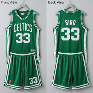 Conjunto de Uniforme Deportivo Retro de Baloncesto Unisex Personalizado al por Mayor, Estilo Años 80, Cosido, Verde Kelly, Malla, Pantalones Cortos Estampados - Product Image 4