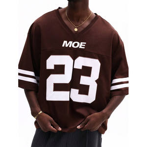 Jersey de Fútbol Americano con Cuello en V y Logotipo Personalizado, Estilo Urbano, Uniforme de Equipo, Fabricación al por Mayor OEM - Product Image 2